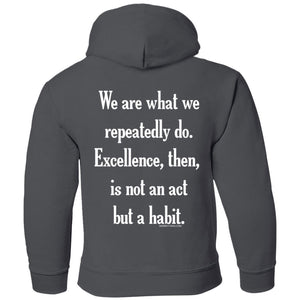 Hoodie: Excellence is a Habit - Youth