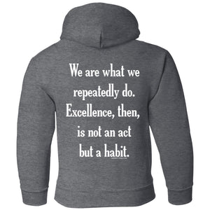 Hoodie: Excellence is a Habit - Youth