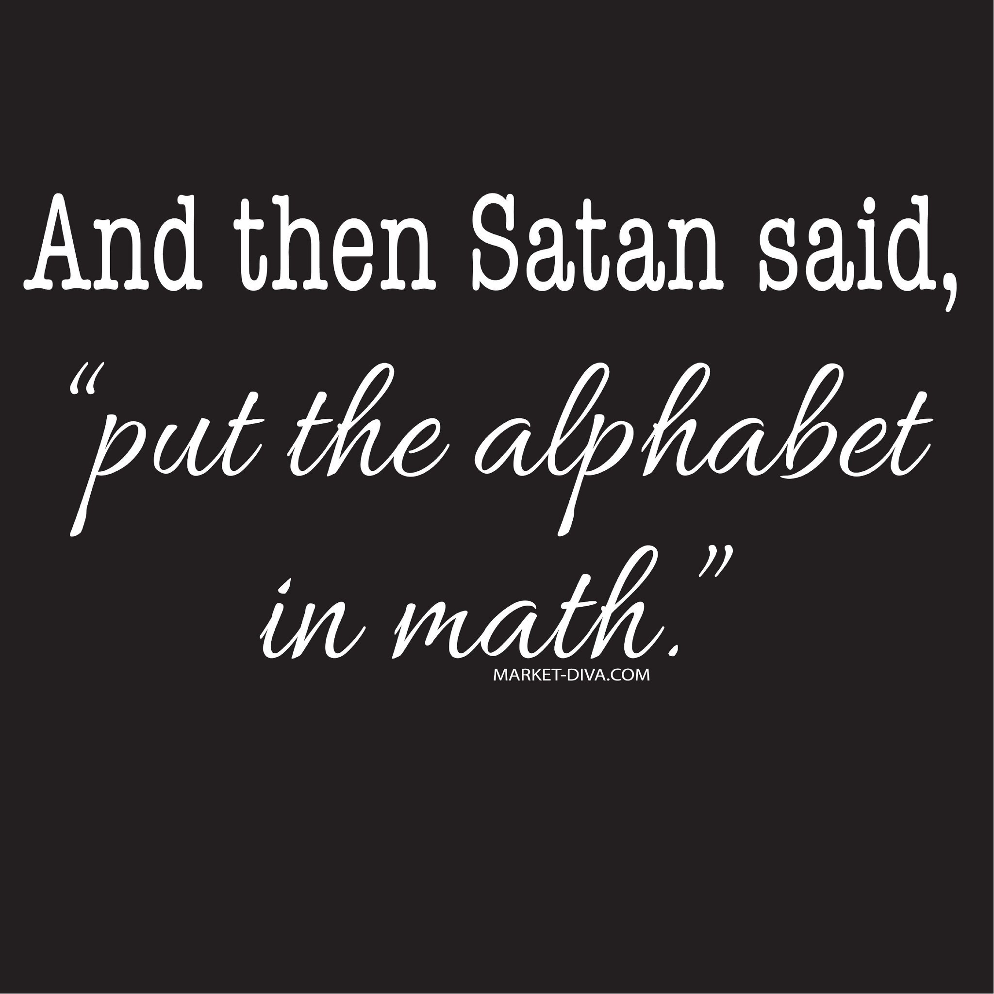 Alphabet in Math